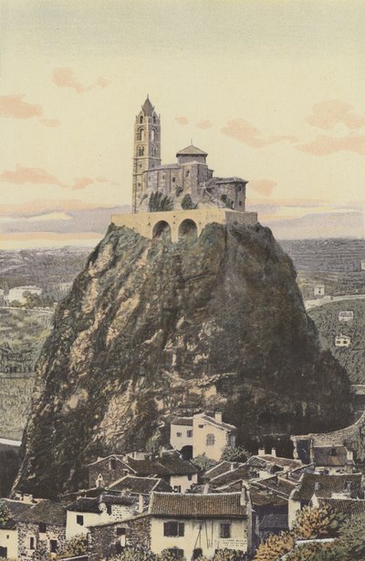 Le Puy, Kirche Saint-Michel, auf dem Gipfel des Felsens Aiguilhe von French Photographer