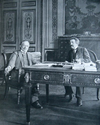 Lloyd George und Aristide Briand, 1916 von French Photographer