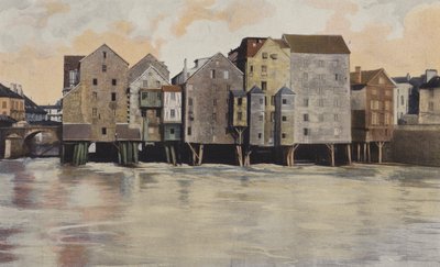 Meaux, Alte Mühlen an der Marne von French Photographer