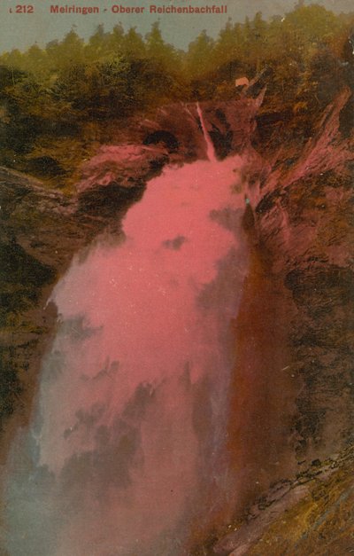 Meiringen - Oberer Reichenbachfall. Postkarte gesendet im Jahr 1913 von French Photographer
