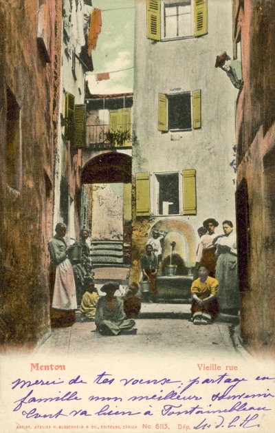 Menton, Frankreich, alte Straße von French Photographer