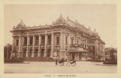 Städtisches Theater, Hanoi, Französisch-Indochina von French Photographer