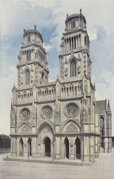 Orléans, Kathedrale Sainte-Croix, Westfassade von French Photographer