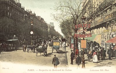 Paris, Boulevard des Italiens von French Photographer