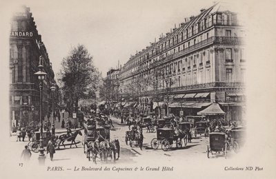 Paris, Boulevard des Capucines, Grand Hotel von French Photographer