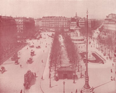 Paris: Place de la République (s/w Foto) von French Photographer