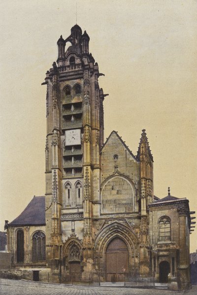 Pontoise, Kirche Saint-Maclou, Fassade von French Photographer