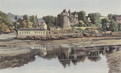 Pornic, Die alte Burg und der Hafeneingang von French Photographer