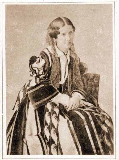 Porträt von Elisabeth Felix genannt Mademoiselle Rachel im Jahr 1851, französische Tragödin (1821 - 1858) von French Photographer