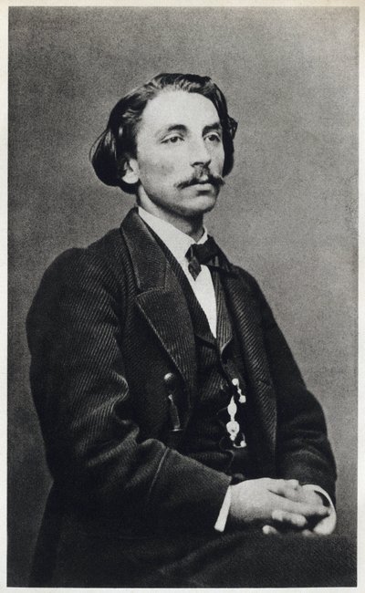 Porträt von Etienne Mallarmé, genannt Stéphane Mallarmé (1842-1898) im Jahr 1862, französischer Dichter. Fotografie von French Photographer