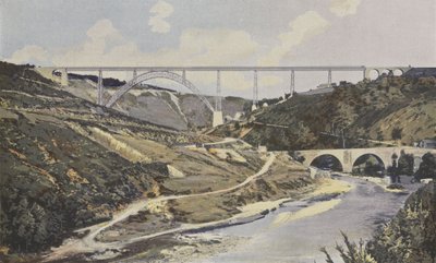 Ruinen, Garabit-Viadukt, über dem Tal der Truyère von French Photographer