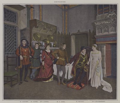 Szene aus einer Aufführung von Gringoire, von Théodore de Banville von French Photographer