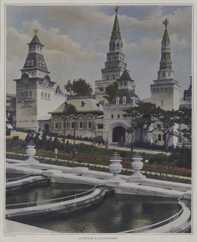 Der russische Pavillon auf der Weltausstellung 1900, Paris von French Photographer