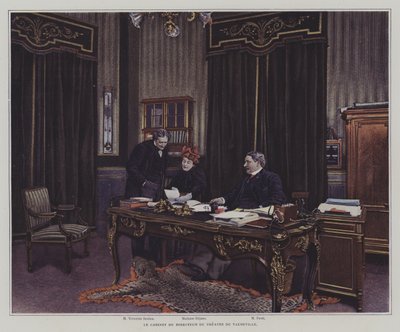 Das Büro des Direktors des Theatre du Vaudeville, Paris von French Photographer