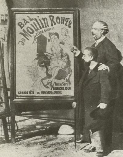 Toulouse-Lautrec mit einem Direktor des Moulin Rouge, Paris von French Photographer