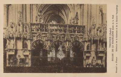 Troyes, Aube, Kirche der Madeleine von French Photographer