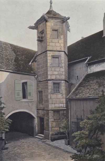 Vesoul, Turm in der Rue des Boucheries von French Photographer