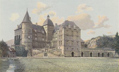 Vizille, Schloss Lesdiguières, Blick auf den Park von French Photographer