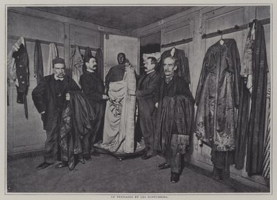 Garderobenabteilung der Comédie-Française, Paris (s/w Foto) von French Photographer