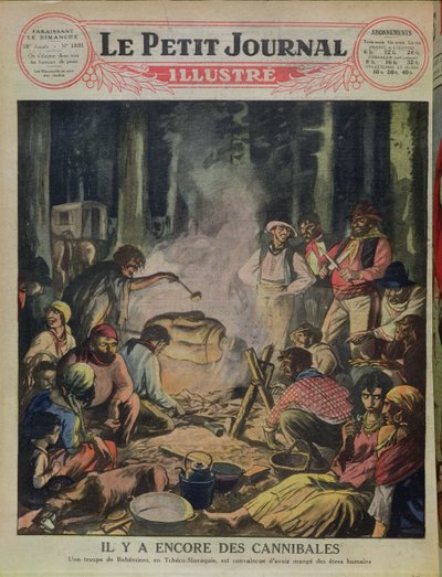 Eine Gruppe kannibalistischer Zigeuner in der Tschechoslowakei, aus Le Petit Journal, 1927 von French School