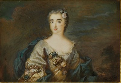 Eine Dame namens Louise-Jeanne de Durfot, Duchesse de Mazarin et de la Meilleraye von French School