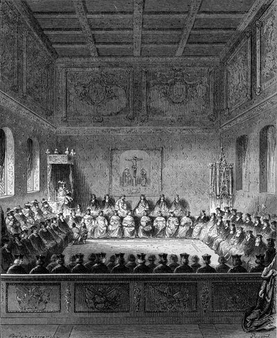 Eine Sitzung im Parlament der Bretagne im Jahr 1613. von French School