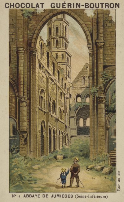 Abtei von Jumièges, Seine-Inférieure von French School
