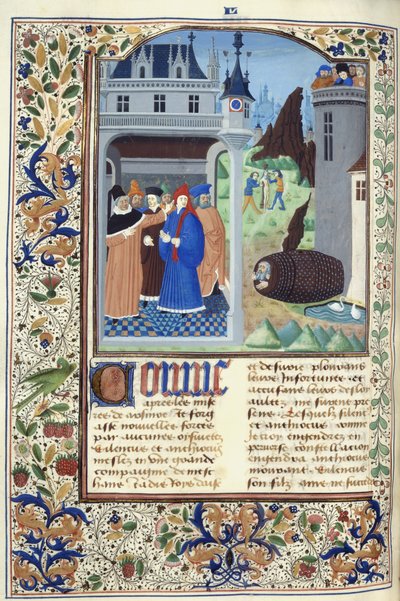 Boccaccio beobachtet Folter, aus 