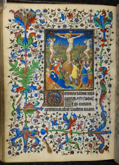 Kreuzigung, aus den Chevalier-Stunden, ca. 1420 von French School