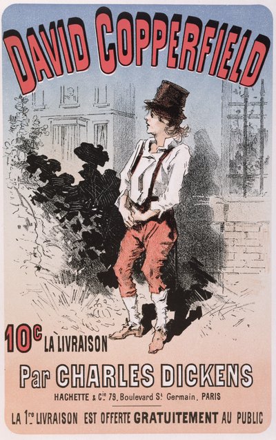 Werbung für David Copperfield von Charles Dickens, 1884 von French School