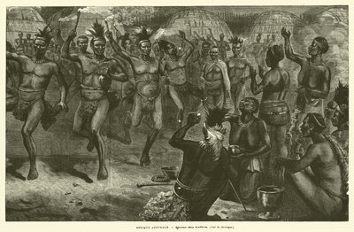 Südliches Afrika (Gravur) von French School