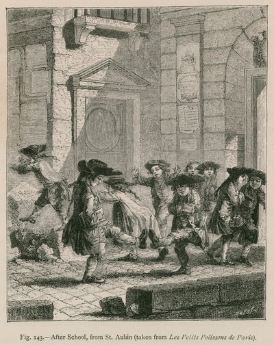 Nach der Schule (aus Les Petits Polissons de Paris, von St. Aubin) von French School