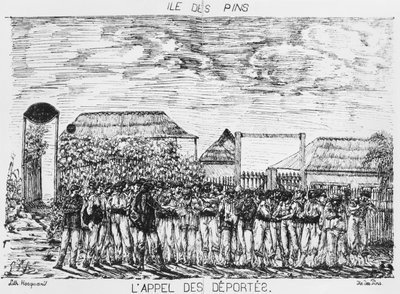 Album der Isle of Pines, Appell der Deportierten, 1878-79 von French School