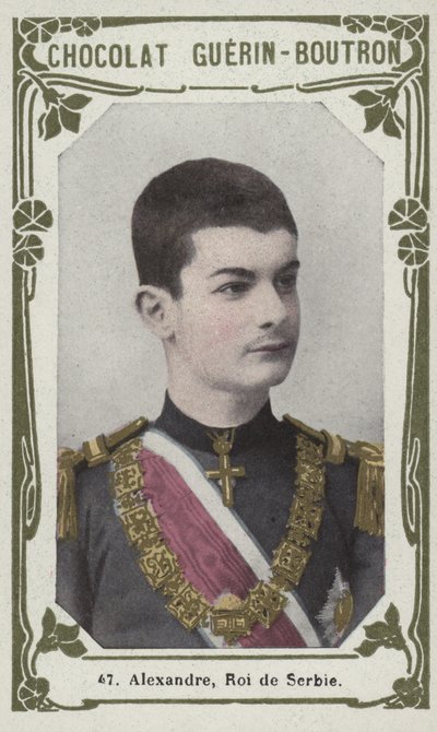 Alexander, König von Serbien von French School