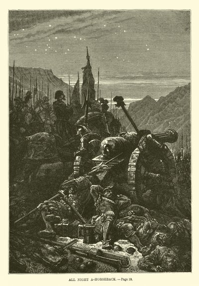Die ganze Nacht zu Pferd von French School