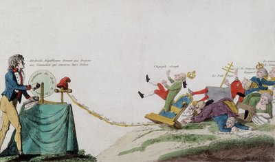 Allegorie der Französischen Revolution, die alle Throne der gekrönten Räuber entfernt von French School