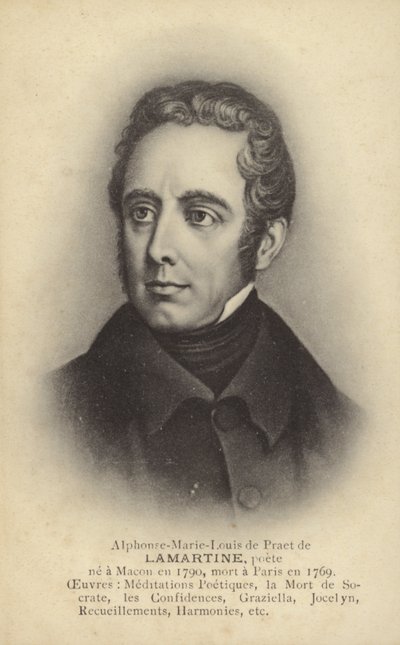 Alphonse de Lamartine (1790-1869), französischer Schriftsteller, Dichter und Politiker von French School
