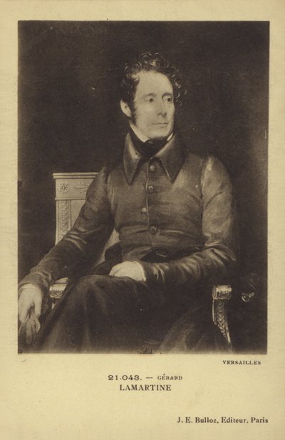 Alphonse de Lamartine von French School