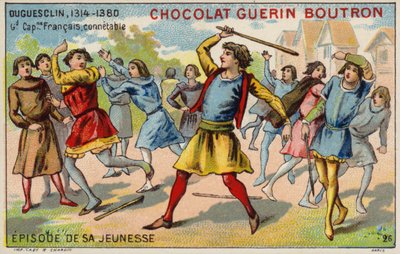 Eine Episode aus der Jugend von Bertrand du Guesclin, Konstabler von Frankreich von French School