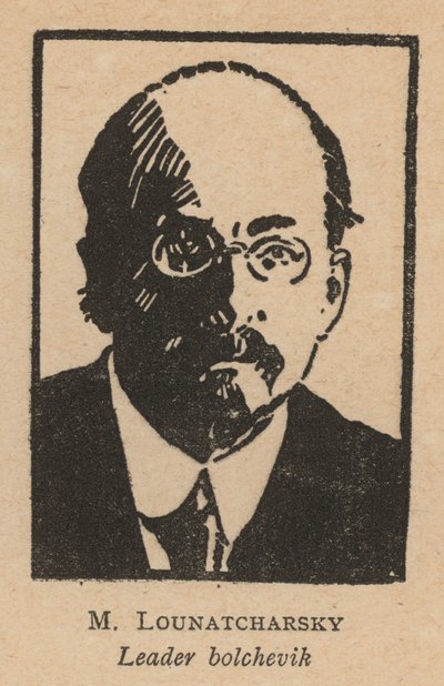 Anatoly Lunacharsky, russischer bolschewistischer Revolutionär von French School