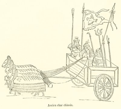 Alter chinesischer Wagen von French School