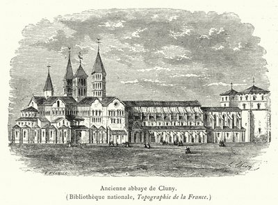 Ehemalige Abtei von Cluny von French School