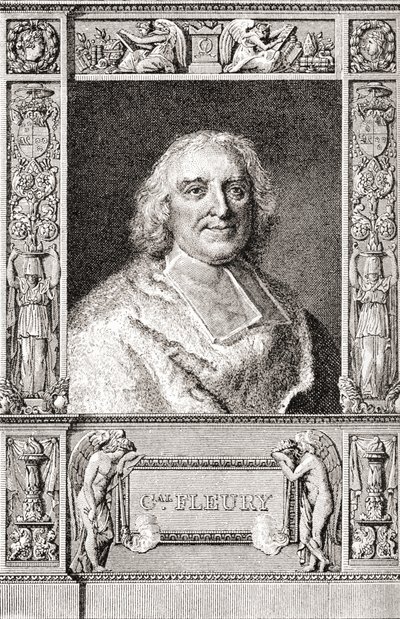 André-Hercule de Fleury, Bischof von Fréjus, 1653-1743. Französischer Kardinal und Hauptminister von Ludwig XV. von French School
