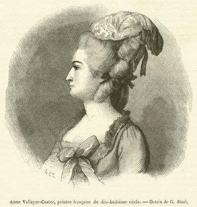 Anne Vallayer-Coster, französische Malerin des achtzehnten Jahrhunderts von French School