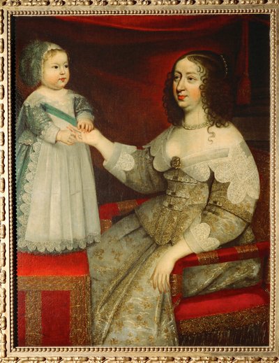 Anna von Österreich und Ludwig XIV. von French School