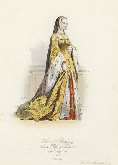 Anne von Bretagne, zweite Ehefrau von Ludwig XII. von Frankreich von French School