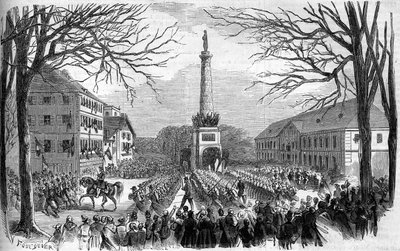 Annexion von Savoyen an Frankreich, Chambéry, 28. März von French School