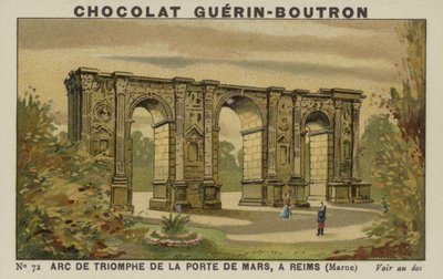 Triumphbogen der Porte de Mars, Reims, Marne von French School