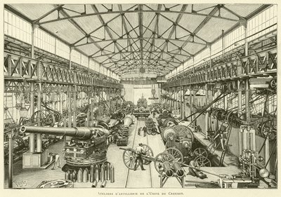 Artilleriewerkstätten der Fabrik von Creusot von French School