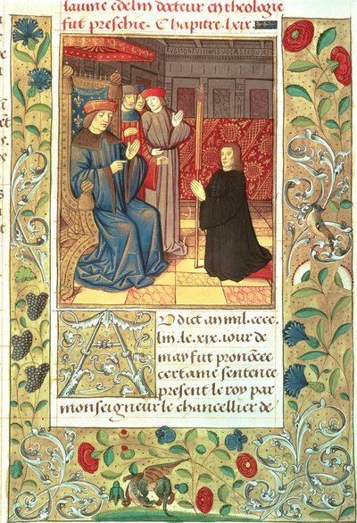 Atlas Ms Fr.2679 f.377 Jacques Coeur (c.1395-1456) vor Karl VII. (1403-61) c.1390-1453 von French School
